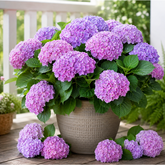 Penny Mac Hydrangea Live Plant 4 to 6 Inch Tall, Perennial Hydrangea Blooming Shrub Plant for Outdoor Garden