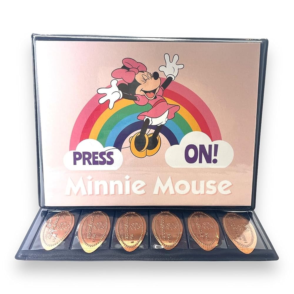 Penny Postcard TriFold Pressed Penny Collector Book Holds 60 Pressed