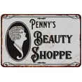 thumbnail image 1 of Penny's Beauty Shoppe Chic Sign Vintage Decor 8x12 Metal Sign 108120021274, 1 of 1
