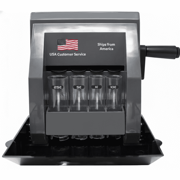 Pennyforge MSW-18 Manual Crank Coin Sorter and Rapid Roll Wrapper