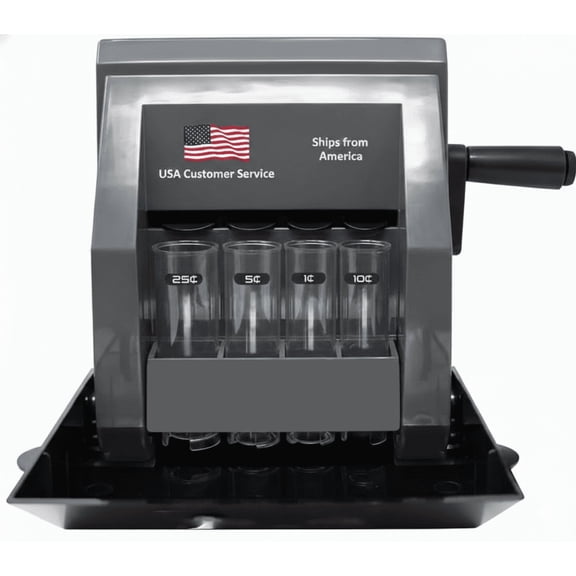 Pennyforge MSW-18 Manual Crank Coin Sorter and Rapid Roll Wrapper