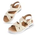 thumbnail image 1 of Pennysue Women Air Cushioned Walking Sandals Comfortable Ankle Strap Support Casual Daily Dress Sandals Platform Shoes, 1 of 7