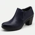 thumbnail image 1 of Pennysue Women's Ankle Boots Navy Low Chunky Stacked Heel booties 11M, 1 of 7