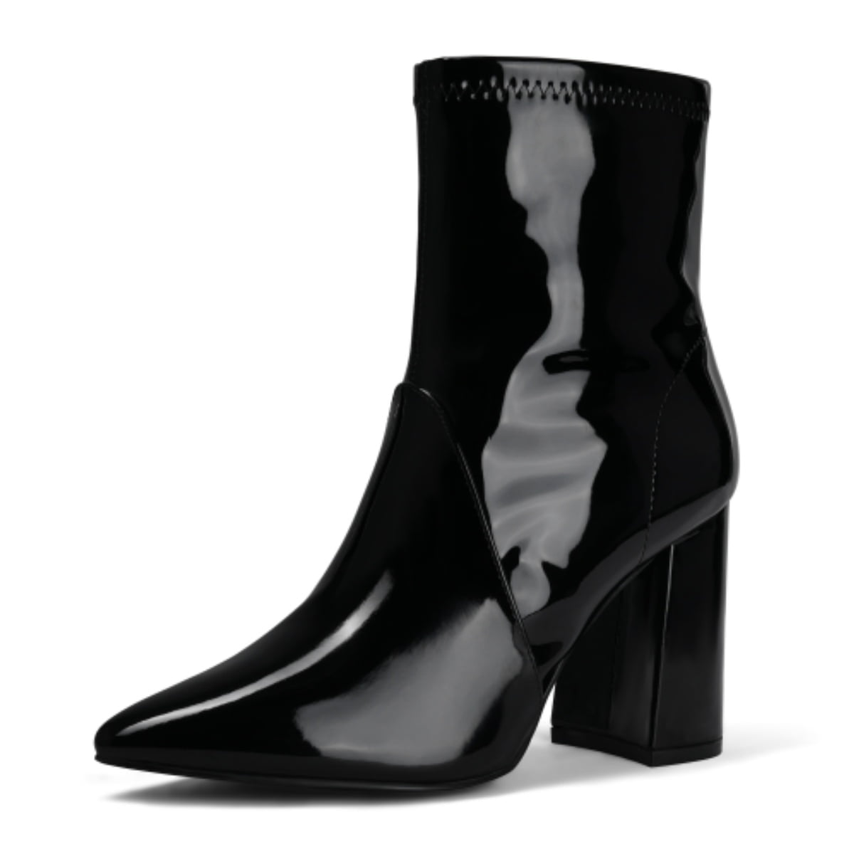 Women’s Block Heel Ankle Boots Cutout Strap Dress main image 1