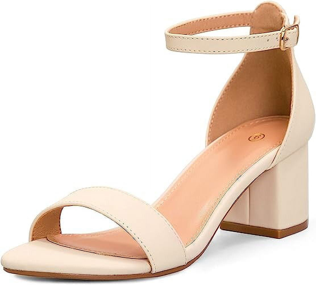 Chunky nude cheap heels