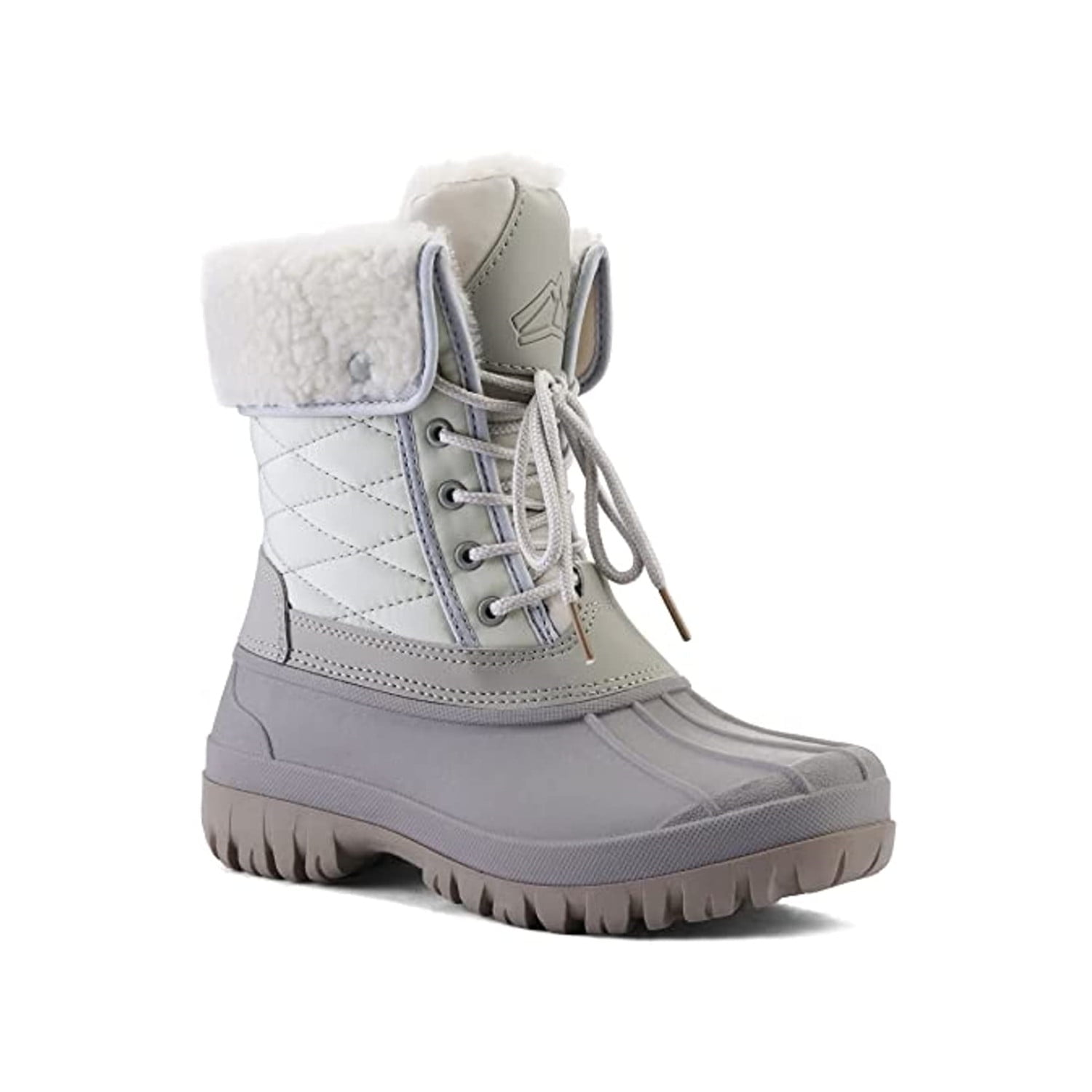 Dritnow Damen Schneestiefel Isoliert - Wasserdicht & Rutschfest Winterstiefel
