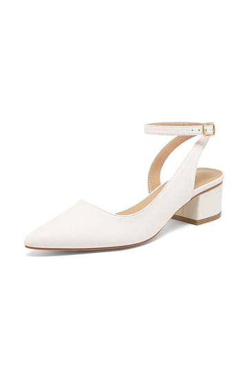 chinese dress ladies Genevieve: Cream Patent - Heeled Loafers for Bunions