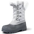 thumbnail image 1 of Pennysue Women's Mid-Calf Snow Boots White Warm Faux Fur Lined Winter Boots Insulated 10M, 1 of 7