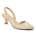 thumbnail image 1 of Pennysue Women's Slingback Heels Champagne Gold Pointed Toe Dress Pumps 7M, 1 of 6