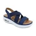 thumbnail image 1 of Pennysue Women's Summer Blue Strap Elastic Air Cushion Sports Sandals Size 10, 1 of 7