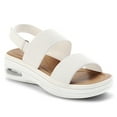 thumbnail image 1 of Pennysue Women's Summer White Strap Elastic Air Cushion Sports Sandals Size 10, 1 of 7