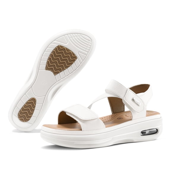 PennySue Women's Shoes Slip-Resistant Flat Sandals Medium Air Platform Open Toe Sport Sandals
