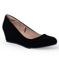 thumbnail image 1 of Pennysue Women's Wedge Pumps Black Closed Toe Shoes 2 Inch 8M, 1 of 7