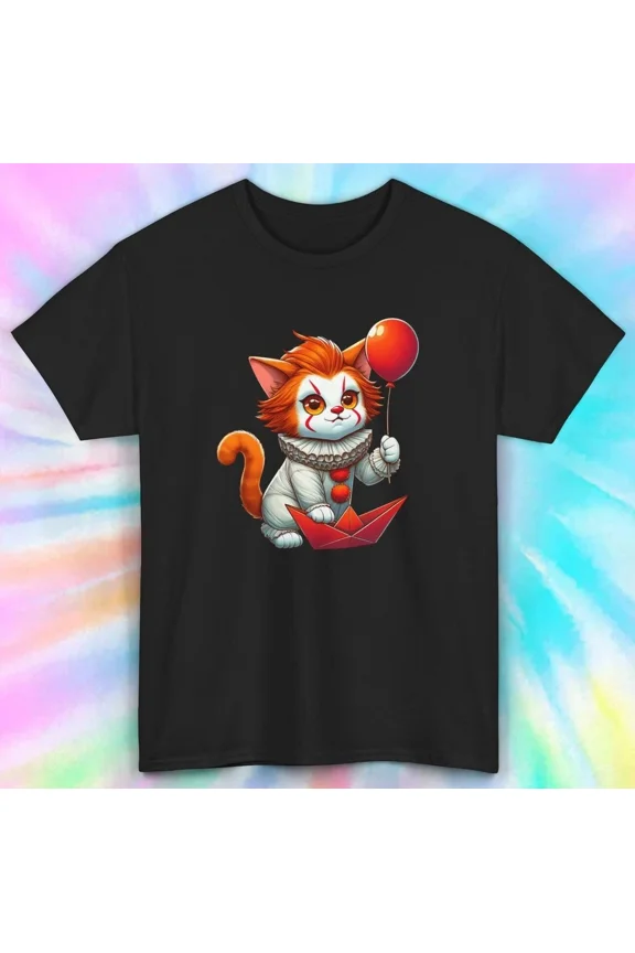 Pennywise Cat T-Shirt, Cute Moverie Parody