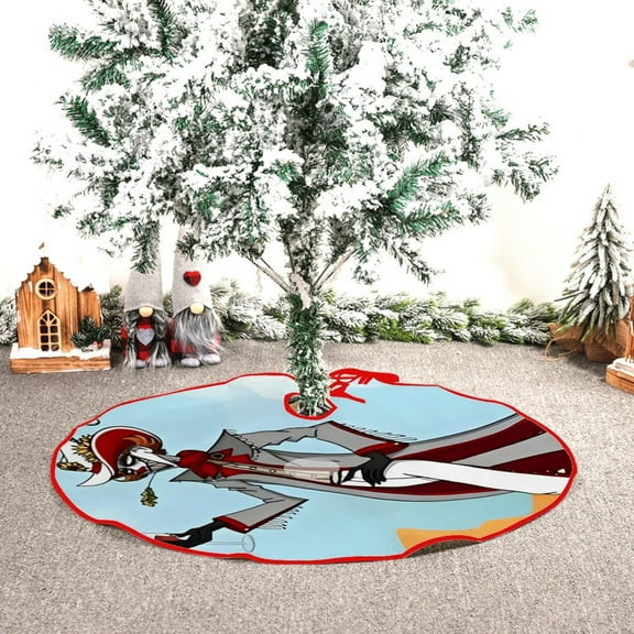 Pennywise Clown themed Christmas Tree Skirt 48inch premium collectible decor