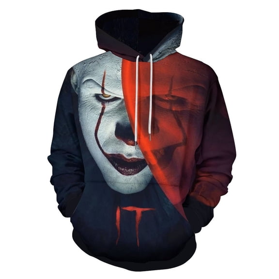 Pennywise Horror Adult Sweater Pullover Sweatshirt Hoodies Long Sleeve Hooded Jackets Men Women
