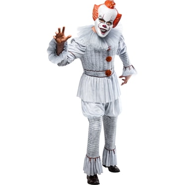 IT The Movie Pennywise Costume Adult Multi Coloured All In One