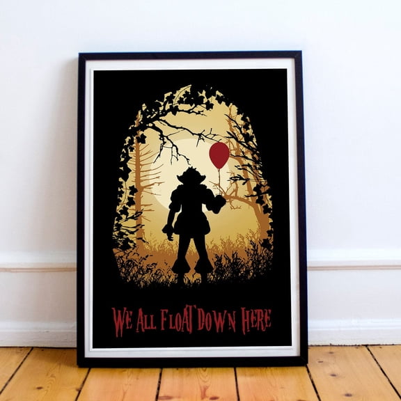 Pennywise Poster, It Poster, It Art, Horror Film Poster, Minimalist, Film Print, Horror Art, Film Art, Horror Film, Horror Art, Poster Only