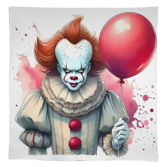 Pennywise Tablecloth, Washable Reusable Rectangular Tablecloth Table Cover for Birthday Celebrations And Events, Birthday Party Decorations 55"x55"
