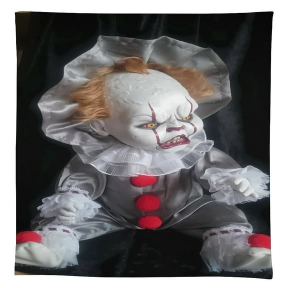 Pennywise Tablecloth, Washable Reusable Rectangular Tablecloth Table Cover for Birthday Celebrations And Events, Birthday Party Decorations 55"x55"