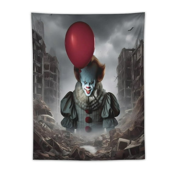 Pennywise Tapestry Wall Hanging, Elegant Wall Hanging Tapestries Wall Art for Bedroom Decor, Outdoor, Parties 30"x40"