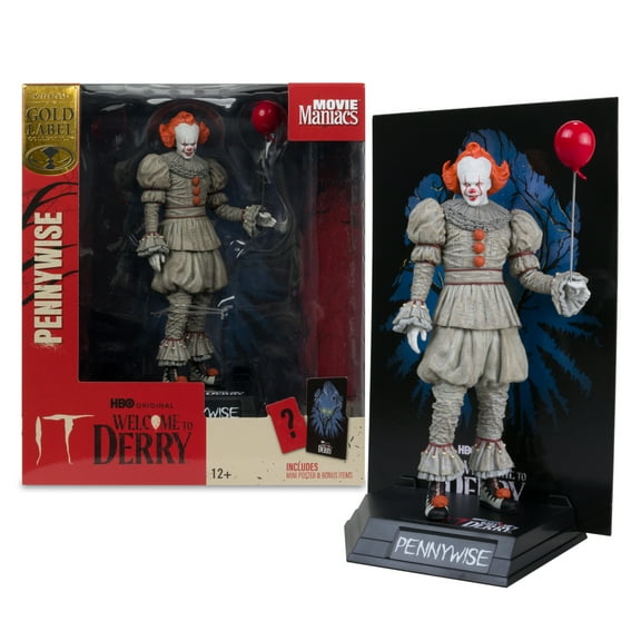 Pennywise (Welcome to Derry) 6" Posed Figure Gold Label - McFarlane Toys