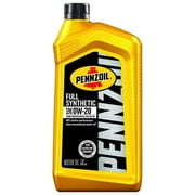 Pennzoil 1 qt. 0W-20 Gasoline Synthetic Motor Oil - Pack of 6