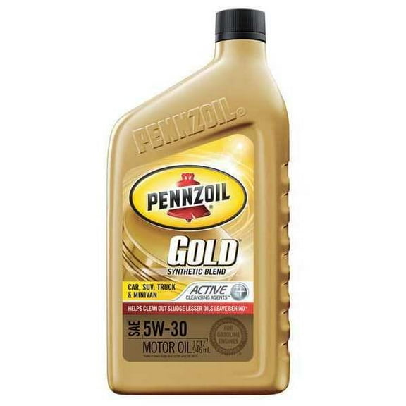Pennzoil Gold Protects Against Frictional Wear Synthetic Blend Motor Oil 5W-30, 1 qt