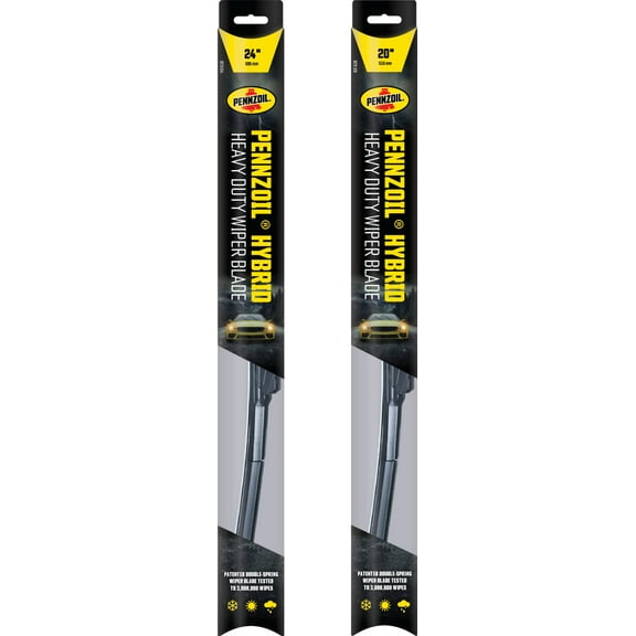Pennzoil 24" & 20" Hybrid Heavy Duty Wiper Blades (Set of 2)
