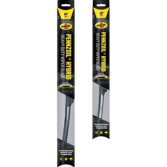 Pennzoil 24" & 16" Hybrid Heavy Duty Wiper Blades (Set of 2)