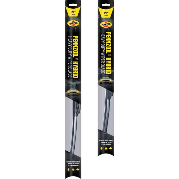 Pennzoil 26" & 20" Hybrid Heavy Duty Wiper Blades (Set of 2)