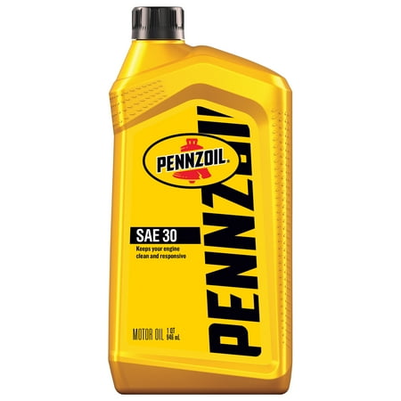 Pennzoil Motor Oil SAE 30 Motor Oil, 1 Quart