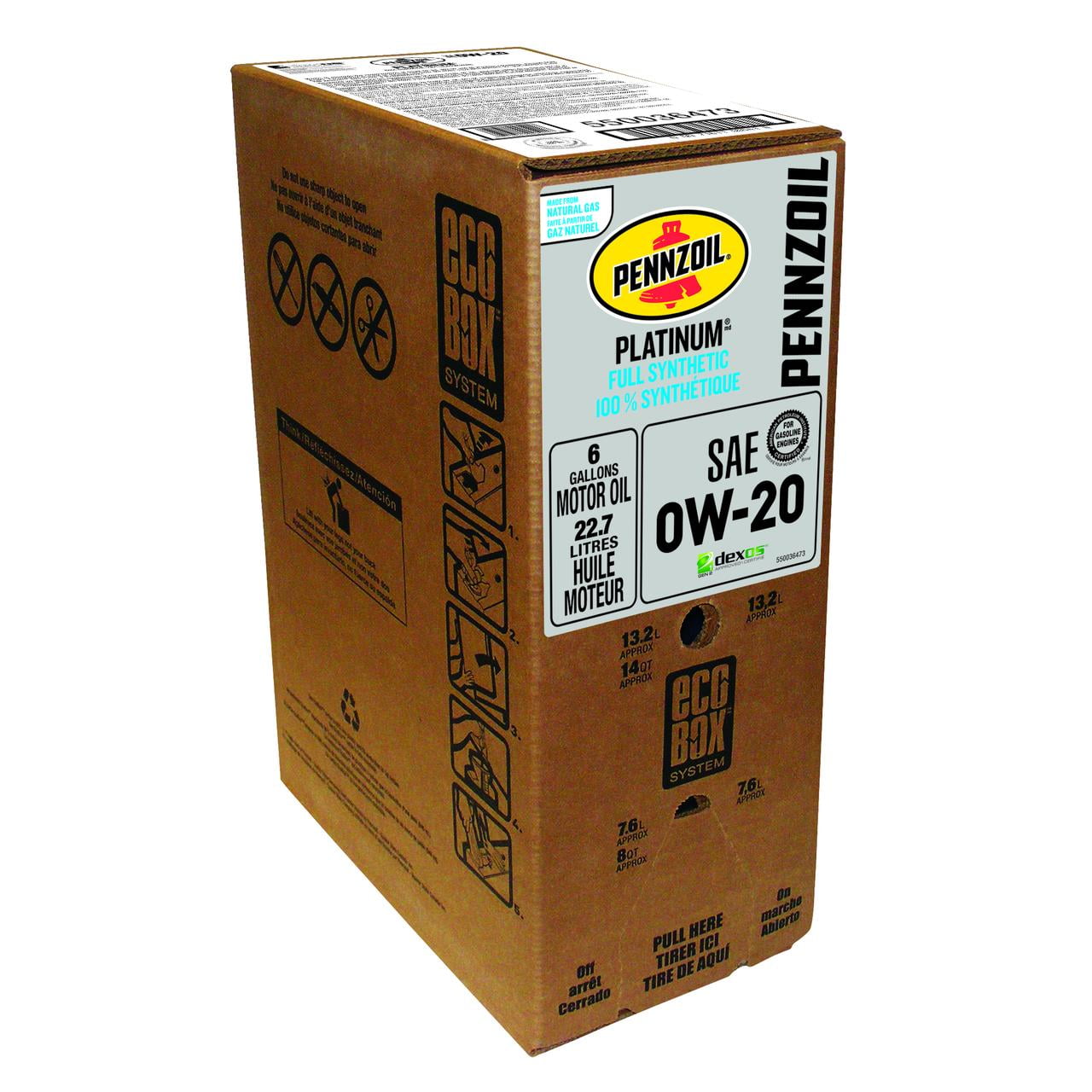 Pennzoil Platinum 0W20 offer valid for in store oil change only