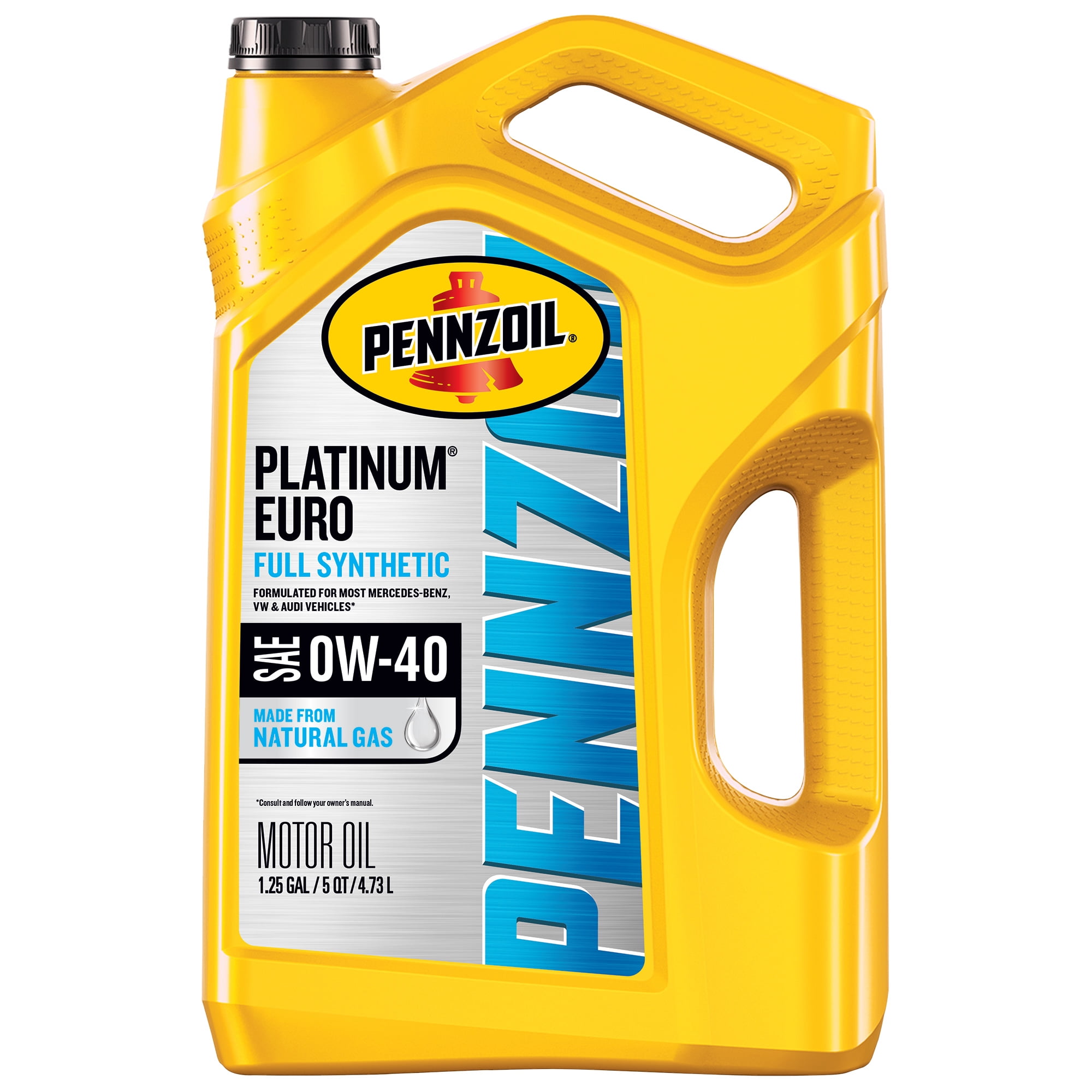 Pennzoil Platinum Euro Full Synthetic 0W-40 Motor Oil, 5 Quart