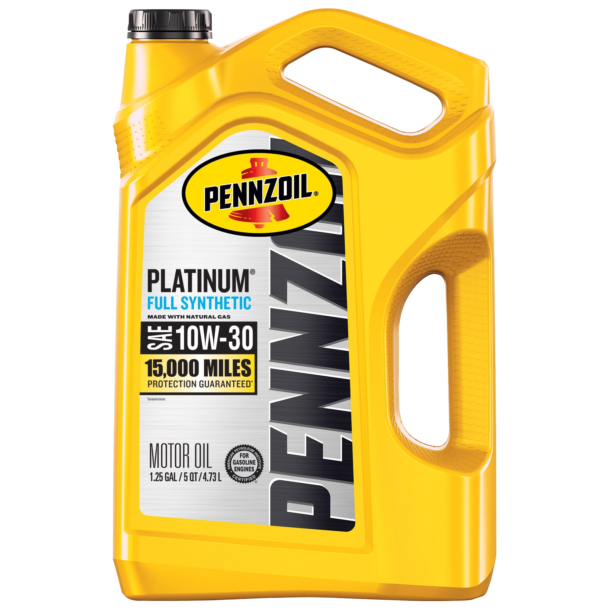 Pennzoil Platinum Full Synthetic 10W-30 Motor Oil, 5 Quart