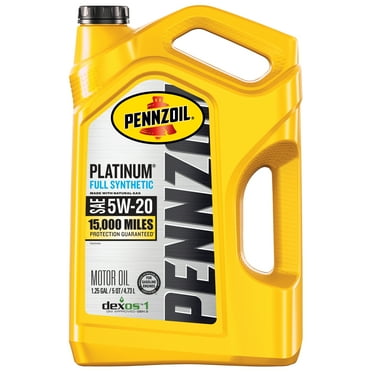Pennzoil Platinum Full Synthetic 5W-20 Motor Oil, 5-Quart
