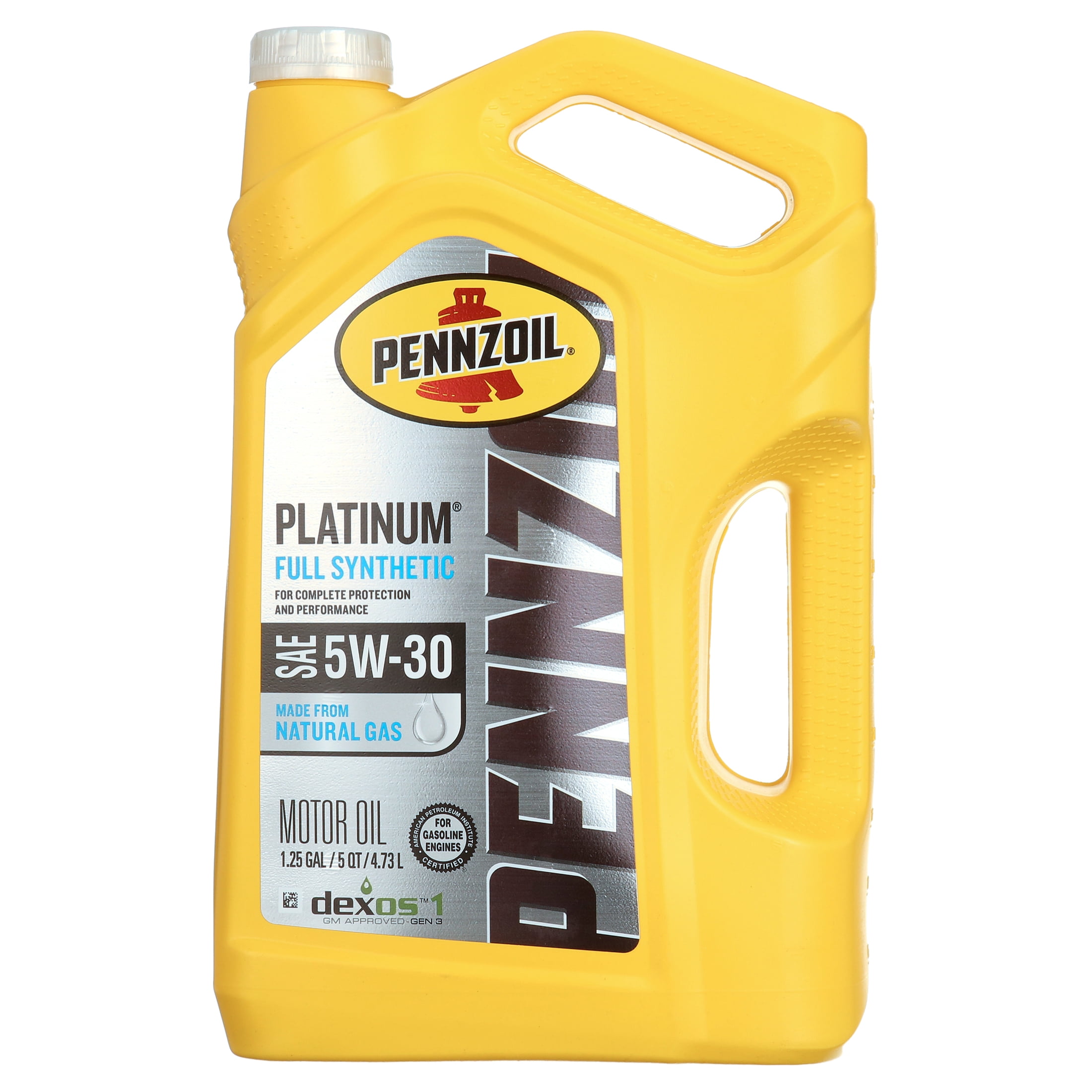 Pennzoil Platinum Full Synthetic 5W-30 Motor Oil, 5-Quart 