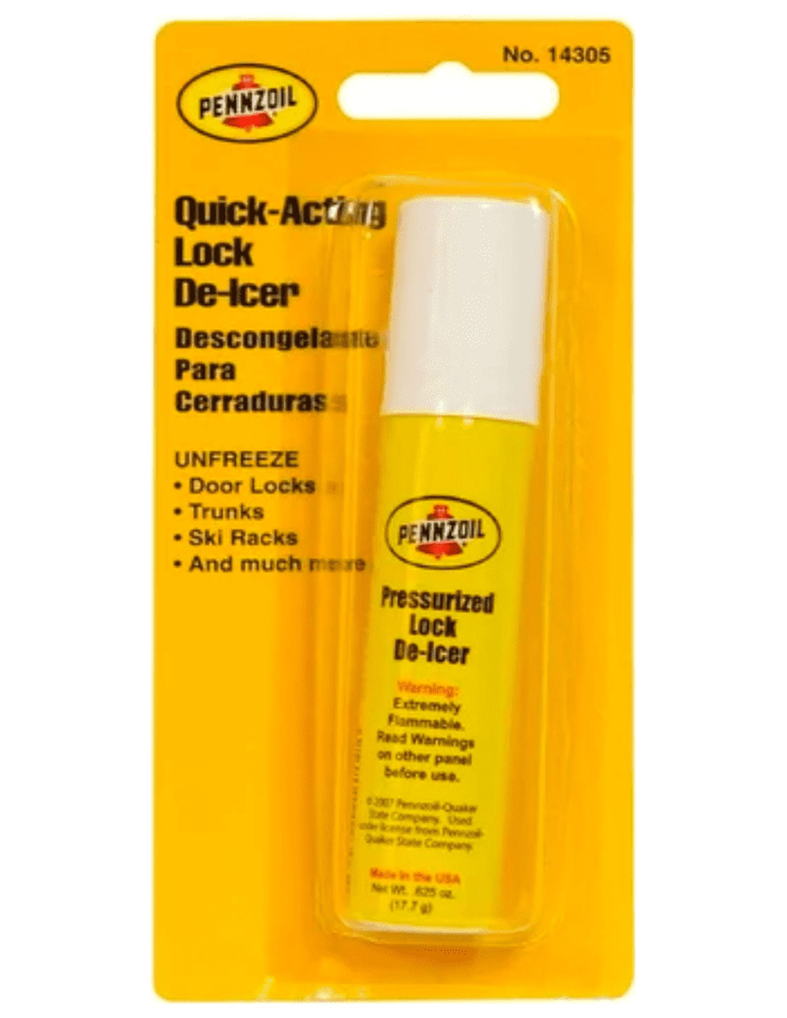 Pennzoil Quick Action Lock DeIcer (Single Can)