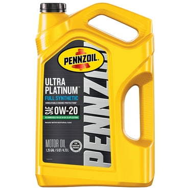 Pennzoil Ultra Platinum Full Synthetic 0W-20 Motor Oil, 5 Quart