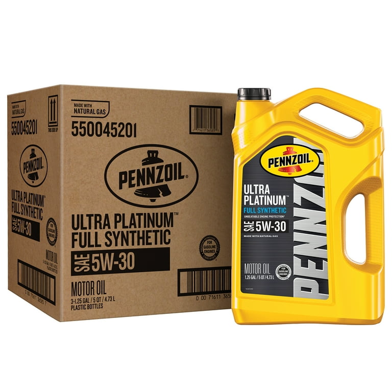イ*ル様 【9月終了】Pennzoil Ultra Platinum 5W-30 Pennzoil Ultra Platinum Full Synthetic 5W-30 Motor Oil, 5 Quart (3