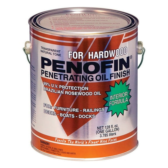 Penofin Transparent Natural Oil-Based Penetrating Hardwood Finish 1 gal