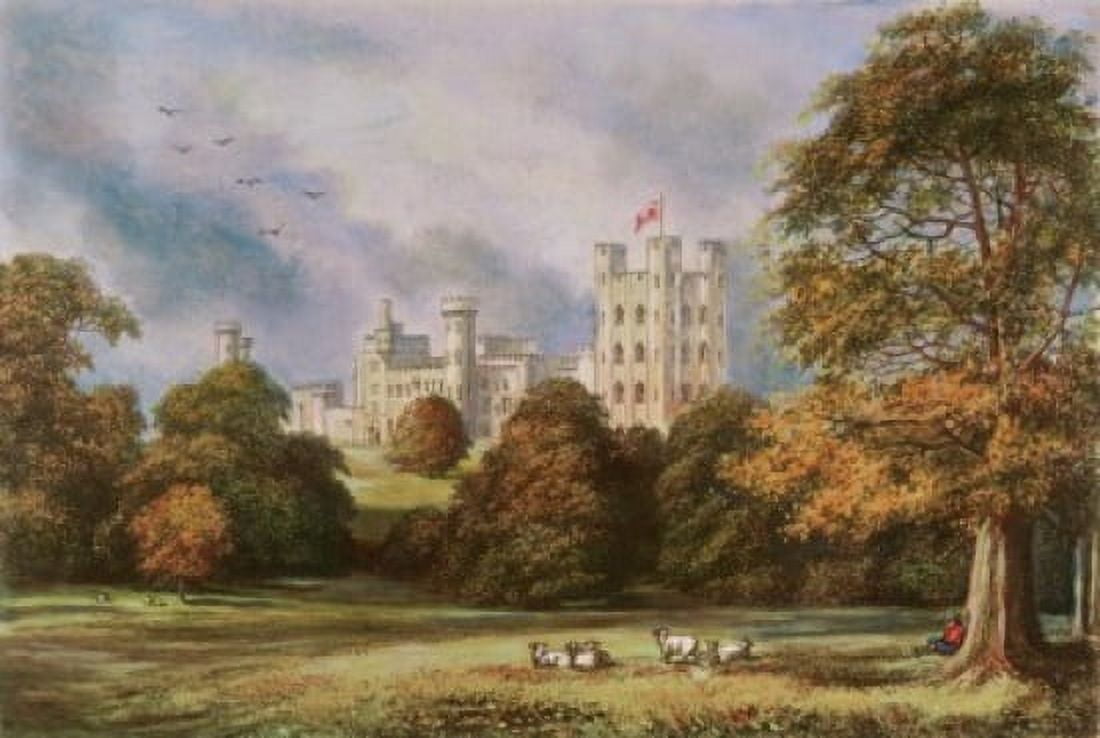 Penrhyn Castle Carnarvonshire  World HistoryGreat Britian Canvas Art -  (18 x 24)
