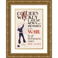 thumbnail image 1 of Penrhyn Stanlaws 18x24 Gold Ornate Framed and Double Matted Museum Art Print Titled - Collier's Weekly Latest News and Pictures of the War for Sale by All Newsdealers (1918), 1 of 4