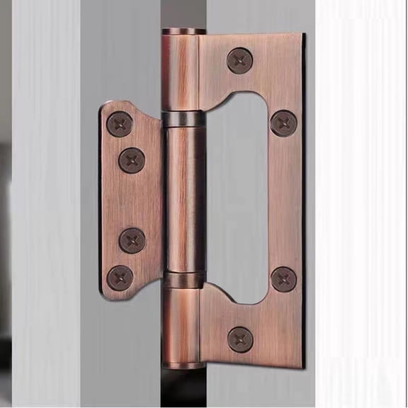 Penrod 4" Oil Rubbed Ball Bearing Security Door Hinges, 5/8" Square, Non - Removable Pin, 3 Pack For 1 5/8" - 1 3/4" Thick Doors