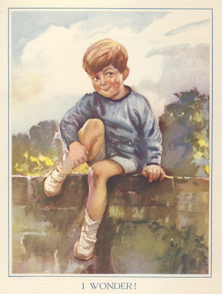 Penrose Annual 1930 I Wonder Canvas Art - Unknown (18 x 24)
