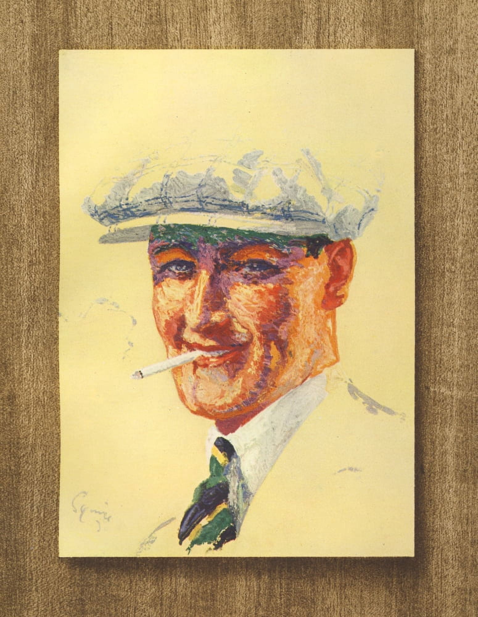 Penrose Annual 1930 Smoking Man Canvas Art - Unknown (24 x 36)