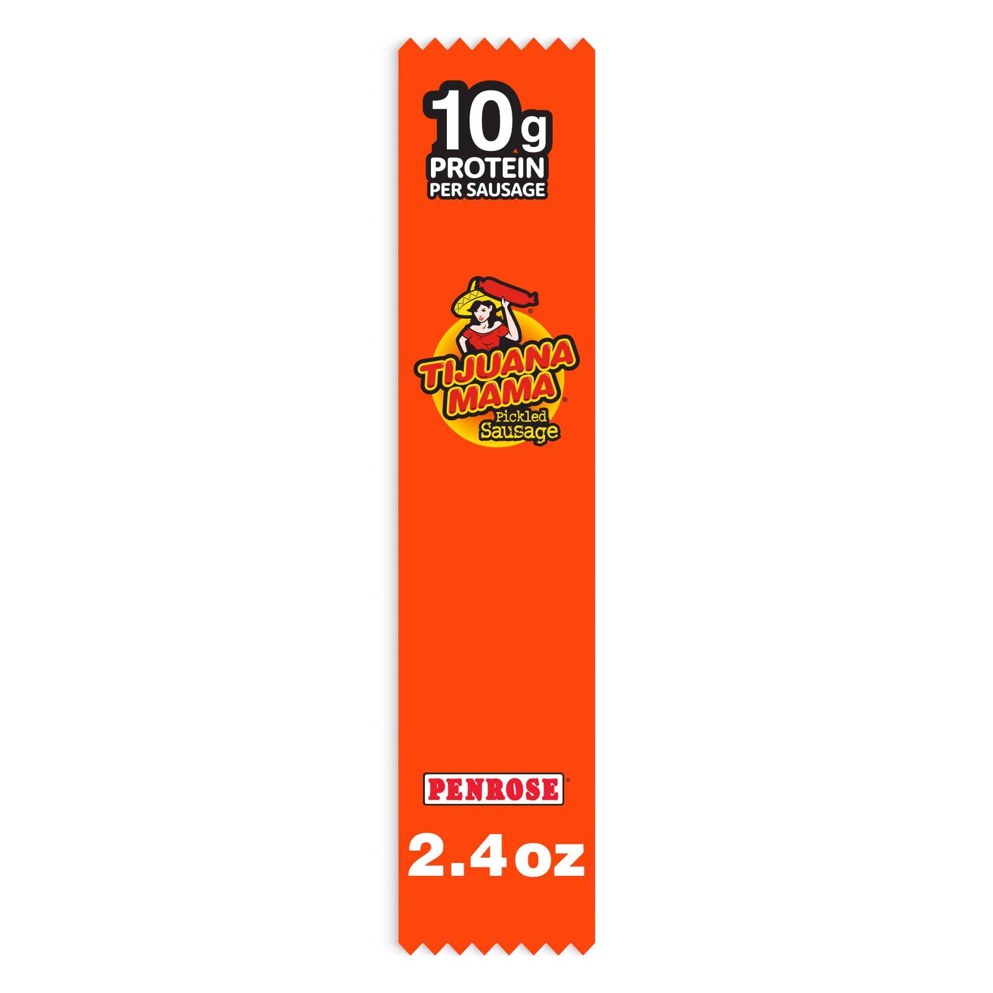 【RAJAS】 ラジャス アピナールソープ アルファ Penrose Tijuana Mama Pickled Sausage, 10g Protein per Sausage, 2.4