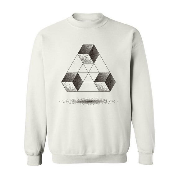 Penrose Triangle Design  Sweatshirt Men -Image by Shutterstock, Male 3X-Large
