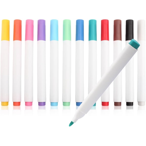 Pens, 12 Colors Medium Tip Markers, for Rock Painting, , Canvas, Stone, Ceramic, , Glass,DIY Crafts