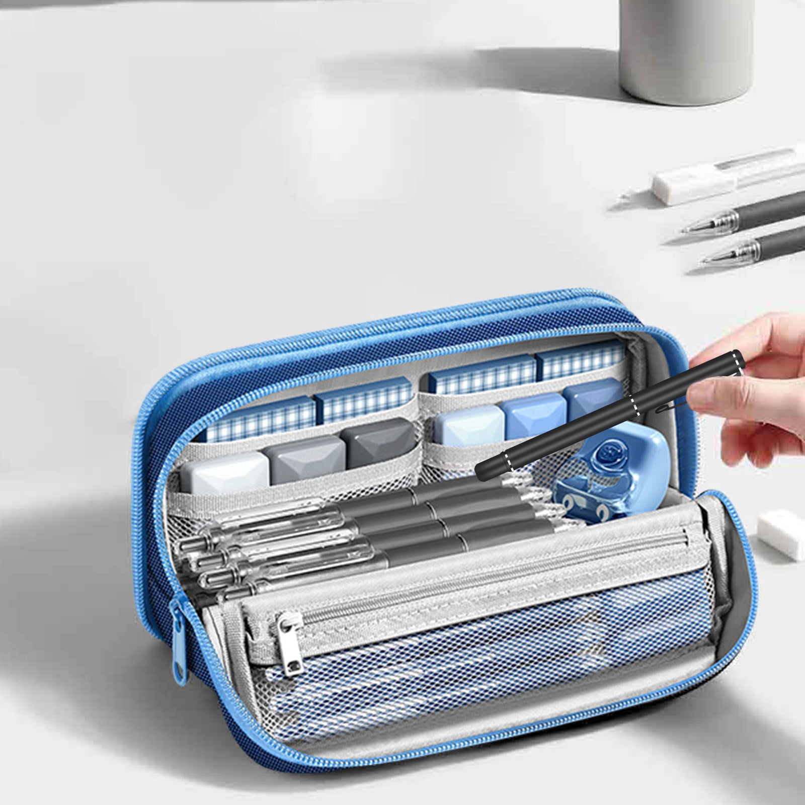 Pens Case Pencil Cases,Pen Cases for Adults Pouch for Pens,Pencils Case Pencil Case Aesthetic for Home Office Schoolsupplies(1PC)